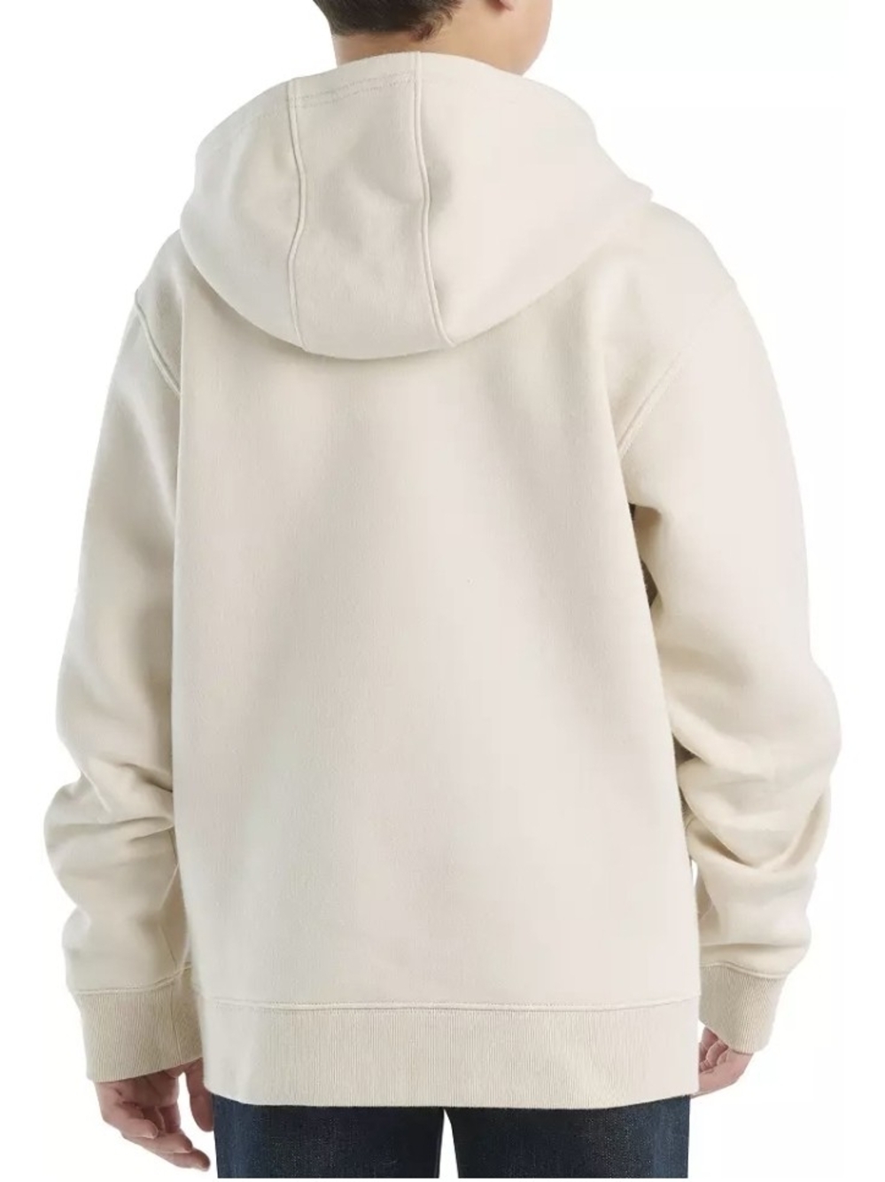 GUC Carhartt Cream Hoodie with Chestnut Brown Logo - Teen 18-20 - Picture 3 of 4